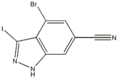 4-BROMO-6-CYANO-3-IODO (1H)INDAZOLE CAS#: 1000342-48-2