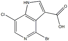 4-BROMO-7-CHLORO-5-AZAINDOLE-3-CARBOXYLIC ACID CAS#: 1000342-01-7