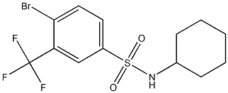 4-BroMo-N-cyclohexyl-3-(trifluoroMethyl)benzenesulfonaMide, 97% CAS#: 1020253-02-4
