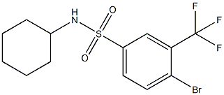 4-BroMo-N-cyclohexyl-3-(trifluoroMethyl)benzenesulfonaMide CAS#: 1020253-02-4