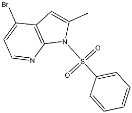 4-Bromo-2-methyl-1-phenylsulfonyl-7-azaindole CAS#: 1014613-05-8