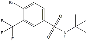 4-Bromo-N-tert-butyl-3-(trifluoromethyl)benzenesulfonamide CAS#: 1020253-06-8