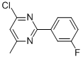4-CHLORO-2-(3-FLUOROPHENYL)-6-METHYLPYRIMIDINE CAS#: 180606-98-8