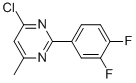 4-CHLORO-2-(3,4-DIFLUOROPHENYL)-6-METHYLPYRIMIDINE CAS#: 180606-79-5