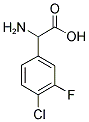4-CHLORO-3-FLUORO-DL-PHENYLGLYCINE CAS#: 1039338-62-9