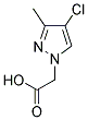 (4-CHLORO-3-METHYL-PYRAZOL-1-YL)-ACETIC ACID CAS#: 180741-31-5