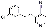 4-CYANO-3-(3-CHLOROPHENYLETHYL)PYRIDINE CAS#: 1076199-88-6