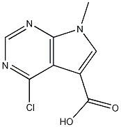 4-Chloro-7-methyl-7H-pyrrolo[2,3-d]pyrimidine-5-carboxylic acid CAS#: 1069473-61-5