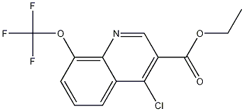 4-Chloro-8-(trifluoromethoxy)quinoline-3-carboxylic acid ethyl ester CAS#: 1040013-63-5