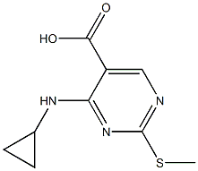 4-(Cyclopropylamino)-2-(Methylthio)Pyrimidine-5-Carboxylic Acid CAS#: 1015856-32-2