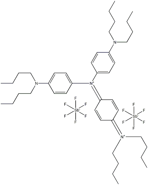 4-(Dibutylamino)-N-[4-(dibutylamino)phenyl]-N-[4-(dibutyliminio)-2,5-cyclohexadien-1-ylidene]benzenaminium hexafluoroantimonate(1-) CAS#: 197790-29-7