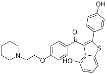 [4-Hydroxy-2-(4-hydroxyphenyl)benzo[b]thien-3-yl][4-[2-(1-piperidinyl)ethoxy]phenyl]-Methanone CAS#: 185416-01-7