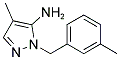 4-METHYL-2-(3-METHYL-BENZYL)-2H-PYRAZOL-3-YLAMINE CAS#: 1015845-62-1