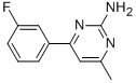 4-METHYL-6-(3-FLUOROPHENYL)PYRIMIDIN-2-AMINE CAS#: 199864-42-1