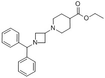 4-Piperidinecarboxylic acid,1-[1-(diphenylmethyl)-3-azetidinyl]-,ethyl ester CAS#: 178311-90-5