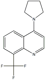 4-(Pyrrolidin-1-yl)-8-(trifluoroMethyl)quinoline CAS#: 1020253-07-9