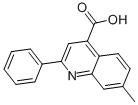4-QUINOLINECARBOXYLIC ACID,7-METHYL-2-PHENYL- CAS#: 181048-54-4