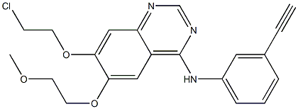 4-QuinazolinaMine, 7-(2-chloroethoxy)-N-(3-ethynylphenyl)-6-(2-Methoxyethoxy)- CAS#: 183321-85-9