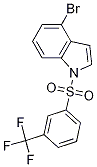 4-bromo-1-{[3-(trifluoromethyl)phenyl]sulfonyl}-1H-indole CAS#: 1001394-81-5