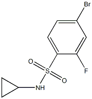 4-bromo-N-cyclopropyl-2-fluorobenzenesulfonamide CAS#: 1055995-89-5