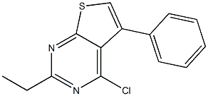 4-chloro-2-ethyl-5-phenylthieno[2,3-d]pyrimidine CAS#: 1042511-49-8