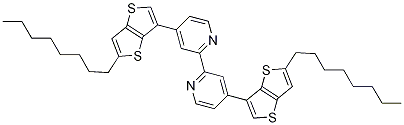 4,4'-Bis(5-octylthieno[3,2-b]thien-3-yl)-2,2'-bipyridine CAS#: 1042737-20-1