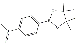 4,4,5,5-Tetramethyl-2-(4-(methylsulfinyl)phenyl)-1,3,2-dioxaborolane CAS#: 1016641-70-5