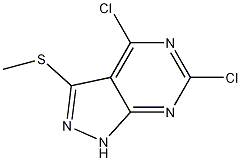 4,6-dichloro-3-(methylthio)-1H-pyrazolo[3,4-d]pyrimidine CAS#: 1037479-36-9