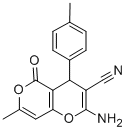 4H,5H-PYRANO[4,3-B]PYRAN-3-CARBONITRILE, 2-AMINO-7-METHYL-4-(4-METHYLPHENYL)-5-OXO- CAS#: 194282-74-1