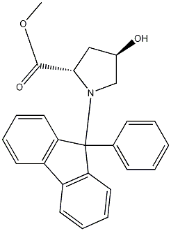 (4R, 2S)-4-Hydroxy-1-(9-phenyl-9H-fluoren-9-yl)-proline Methyl Ester CAS#: 179990-59-1