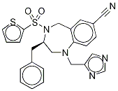 (4R)-4-benzyl-2-(3H-imidazol-4-ylmethyl)-5-thiophen-2-ylsulfonyl-2,5-diazabicyclo[5.4.0]undeca-8,10,12-triene-9-carbonitrile CAS#: 195987-41-8