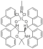 (4R,5R)-(-)-2,2-DIMETHYL-A,A,A',A'-TETRA(1-NAPHTHYL)-1,3-DIOXOLANE-4,5-DIMETHANOLATOTITANIUM(IV) DICHLORIDE ACETONITRILE ADDUCT CAS#: 197389-47-2