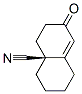 4a(2H)-Naphthalenecarbonitrile,1,3,4,5,6,7-hexahydro-7-oxo-,(S)-(9CI) CAS#: 193222-44-5