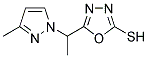 5-[1-(3-METHYL-PYRAZOL-1-YL)-ETHYL]-[1,3,4]-OXADIAZOLE-2-THIOL CAS#: 1005632-06-3