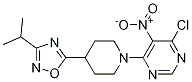 5-(1-(6-chloro-5-nitropyriMidin-4-yl)piperidin-4-yl)-3-isopropyl-1,2,4-oxadiazole CAS#: 1054579-82-6