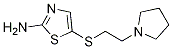 5-(2-(pyrrolidin-1-yl)ethylthio)thiazol-2-amine CAS#: 1042777-99-0