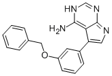 5-(3-(benzyloxy)phenyl)-3H-pyrrolo[2,3-d]pyrimidin-4-amine CAS#: 194787-36-5