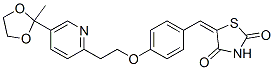 5-[4-[2-[5-(2-METHYL-1,3-DIOXOLAN-2-YL)-2-PYRIDYL]ETHOXY]-BENZYLIDENE]-2,4-THIAZOLIDINEDIONE CAS#: 184766-62-9
