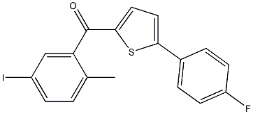 (5-(4-Fluorophenyl)thiophen-2-yl)(5-iodo-2-Methylphenyl)Methanone CAS#: 1071929-08-2