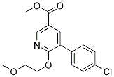 5-(4-chlorophenyl)-6-(2-Methoxyethoxy)nicotinic acid Methyl ester CAS#: 1018782-78-9