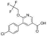 5-(4-chlorophenyl)-6-(2,2,2-trifluoroethoxy)nicotinic acid CAS#: 1018782-82-5