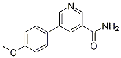 5-(4-methoxyphenyl)pyridine-3-carboxamide CAS#: 198345-91-4