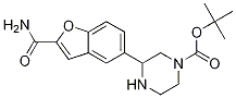 5-(4-tert-Butoxycarbonyl-2-piperazinyl)benzofuran-2-carboxaMide CAS#: 183288-44-0