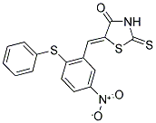 5-([5-NITRO-2-(PHENYLSULFANYL)PHENYL]METHYLENE)-2-THIOXO-1,3-THIAZOLAN-4-ONE CAS#: 1055977-25-7
