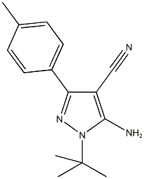 5-Amino-1-tert-butyl-3-(4-methylphenyl)-4-cyanopyrazole CAS#: 186896-24-2