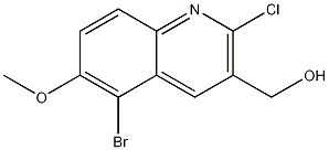 5-BROMO-2-CHLORO-6-METHOXYQUINOLINE-3-METHANOL CAS#: 1031928-27-4