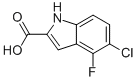 5-CHLORO-4-FLUORO-1H-INDOLE-2-CARBOXYLIC ACID CAS#: 186446-26-4