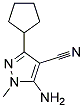 5-amino-3-cyclopentyl-1-methyl-1H-pyrazole-4-carbonitrile CAS#: 1017689-87-0