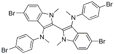 5,5'-DIBROMO-N3,N3'-BIS(4-BROMOPHENYL)-N3,N3',1,1'-TETRAMETHYL-1H,1'H-2,2'-BIINDOLE-3,3'-DIAMINE CAS#: 180140-18-5