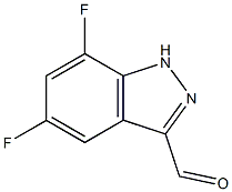 5,7-DIFLUORO 3-(1H) INDAZOLE CARBOALDEHYDE CAS#: 1000343-25-8